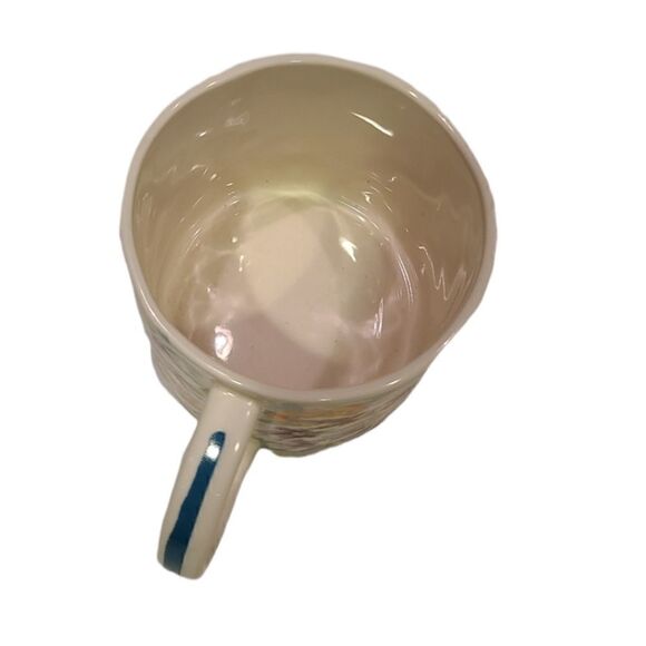 Anthropologie Floral Design Monogram "P" Coffee/ Tea Mug 3.5" - Picture 2 of 4